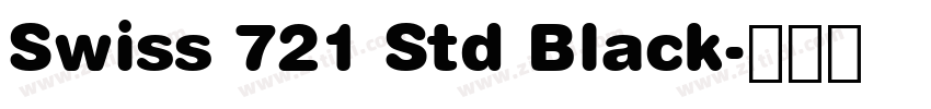 Swiss 721 Std Black字体转换